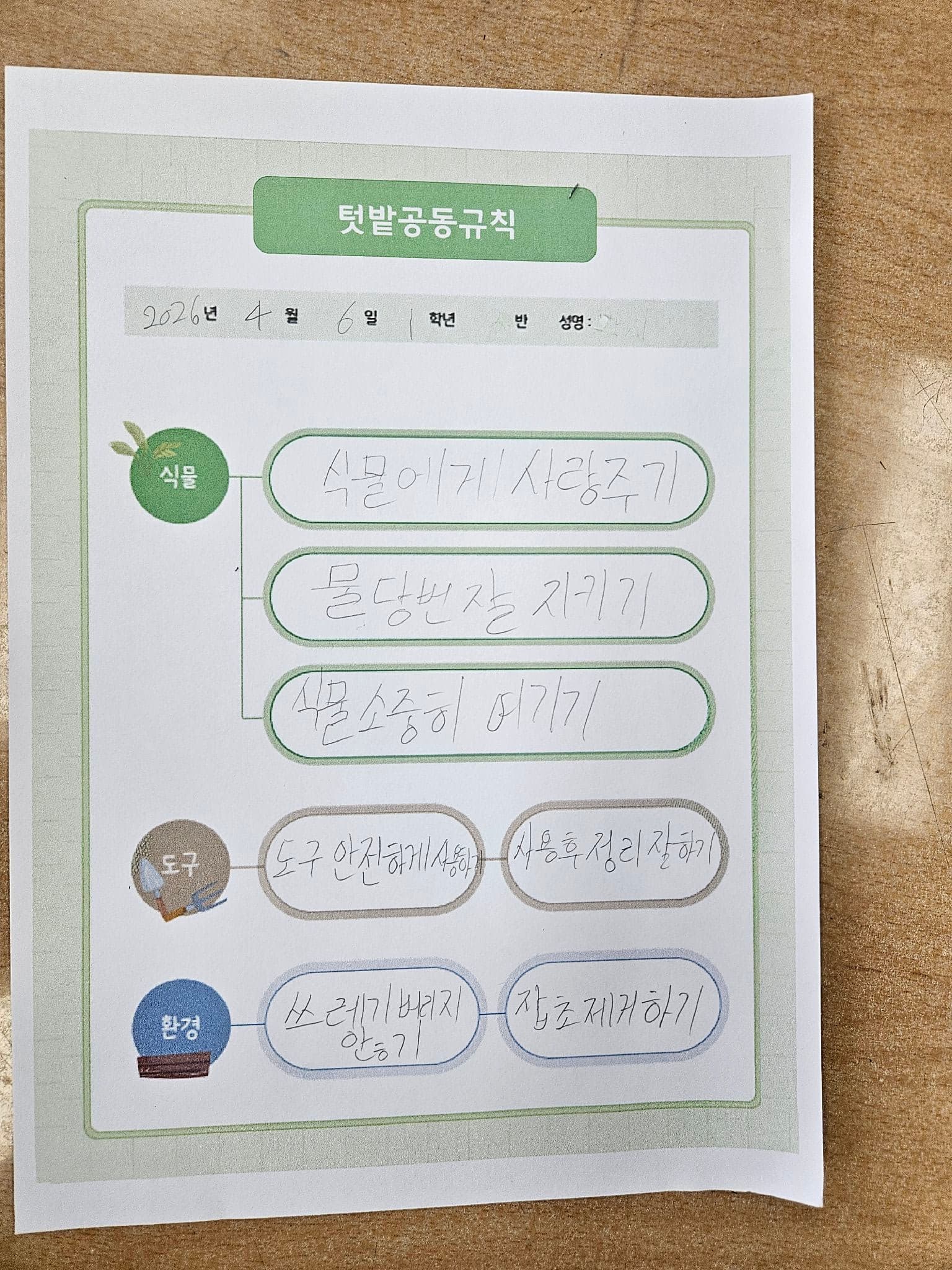 공개 영농일지 · 꽃심고 팻말꾸미기 첨부 이미지 1/4